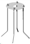 CQ9020FZ Unistab - SET TIRAFONDI PER GETTO IN CEMENTO COMPLETO DI DIMA diam. 220 MM - BARRE FILETTATE 4XM12X500 MM - ZINCATO