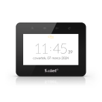 INT-TSG2R-B Satel - Tastiera touch personalizzabile 4.3'', con lettore di prossimità MIFARE (lettore compatibile solo con centrali INTEGRA), colore nero.