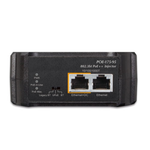 POE-175-95  -  Single-Port 10/100/1000Mbps 802.3bt PoE Injector (95 Watts, PoH,Poe Usage LED) - W/Internal Power  - Planet