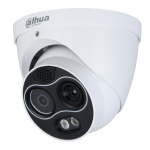 Mini eyeball termica ibrida IP per piccole aree con funzioni AI in AND tra le due tecnologie Dahua TPC-DF1141-HS