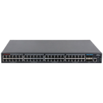 S5452-48GT4XF-750 Dahua - Aggregation switch managed L2+ 52 porte Gigabit (48 RJ-45 10/10/100 Mbps + 4 SFP+ 1/10 Gbps), capacità switching 176 Gbps, rate inoltro pacchetti 130.944 Mpps, 4 red port 90 W, PoE watchdog, trasm. PoE fino a 250 m, 100~240 Vac
