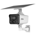 IPC-HFW2441DG-4G-SP-B-MAX Dahua - Telecamera IP Smart Dual Illuminator 4G, risoluzione 4Mp, Slot per MicroSD, ottica fissa 3.6mm, IR 30mt/LED 20 mt, audio bidirezionale, SMD, deterrenza attiva, alim. pannello solare/12Vdc