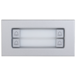 VTO4202F-MDB4 Dahua - Modulo doppi pulsanti meccanici (2/4 tasti configurabili) per VTO4202F-P / VTO4103F in alluminio IP65 antivandalo IK07, alimentazione fornita da VTO <0.6 W