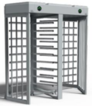 LTF-413H-D - Doppio tornello a tutta altezza a 3 bracci - Struttura verniciata a polvere elettrostatica con tutti i colori RAL - Rotore e bracci in acciaio inossidabile - Indicatori di direzione - Larghezza di passaggio 67 cm.