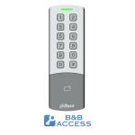 ASI1201M-MEW-BB - Lettore per controllo accessi standalone ideale per B&B, generazione codici tramite app B&B Access, connettività wifi, IP65, display LCD, password, lettore di tessere 13.56Mhz, 1 uscita TTL per sirena e allarme, connettività P2P - Dahua