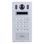 VTO6222E-P - Postazione esterna videocitofonica IP/bifilare antivandalo IK08, display OLED 2.3", apertura tramite password, lettore di badge e TAG, 12Vdc/PoE - Dahua