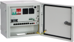 BOX DI DERIVAZIONE switch 8 porte PoE Megabit + 2 porte uplink ventola di raffreddamento, 1 x interruttore magnetotermico, 2 x prese EU  tamper apertura porta + luce di cortesia 3 x uscite a 12V da 1A