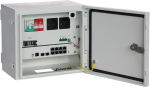 BOX DI DERIVAZIONE switch Managed 8 porte PoE Gigabit + 2 porte uplink SFP ventola di raffreddamento, 1 x interruttore magnetotermico, 2 x prese EU tamper apertura porta + luce di cortesia 3 x uscite a 12V da 1A