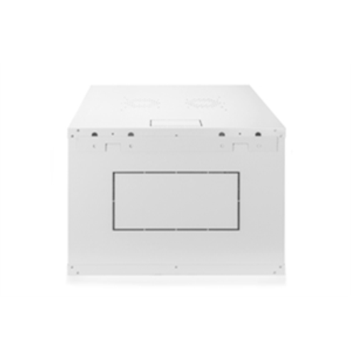 DN1907U66EC - Rack a parete 7 unità, profondità 600mm, con porta in vetro, colore grigio - DIGITUS