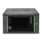 DN1907U66ECSW - Rack a parete 7 unità, profondità 600mm, con porta in vetro, colore nero - DIGITUS