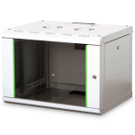 DN1907U - Rack a parete 7 unità, profondità 450mm, con porta in vetro, colore grigio - DIGITUS