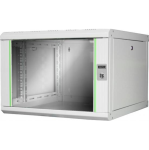 DN1907U66 - Rack a parete 7 unità, profondità 600mm, con porta in vetro, colore grigio - DIGITUS