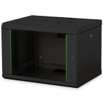 DN1907UB - Rack a parete 7 unità, profondità 450mm, con porta in vetro, colore nero - DIGITUS