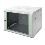 DN1907UEC - Rack a parete 7 unità, profondità 450mm, con porta in vetro, colore grigio - DIGITUS