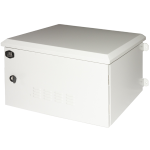 LK190645IP - Rack a parete 6 unità da esterno IP55, profondità 450mm, colore grigio - LINK