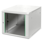 DN1909U66EC - Rack a parete 9 unità, profondità 600mm, con porta in vetro, colore grigio - DIGITUS