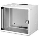 DN49204 - Rack a parete 9 unità, profondità 400mm, con porta in vetro, colore grigio - DIGITUS