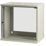 LK1909U32 - Rack a parete 9 unità, profondità 320mm, con porta in vetro, colore grigio - LINK