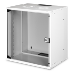 DN49206 - Rack a parete 12 unità, profondità 400mm, con porta in vetro, colore grigio - DIGITUS