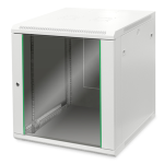 DN1912U66EC - Rack a parete 12 unità, profondità 600mm, con porta in vetro, colore grigio - DIGITUS