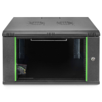 DN1912U66ECSW - Rack a parete 12 unità, profondità 600mm, con porta in vetro, colore nero - DIGITUS