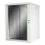 DN1916U66 - Rack a parete 16 unità, profondità 600mm, con porta in vetro, colore grigio - DIGITUS