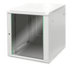 DN1916U66EC - Rack a parete 16 unità, profondità 600mm, con porta in vetro, colore grigio - DIGITUS
