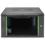 DN1916U66ECSW - Rack a parete 16 unità, profondità 600mm, con porta in vetro, colore nero - DIGITUS