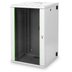 DN1920U3 - Rack da parete 20 unità, profondità 610mm, con porta in vetro, colore grigio - DIGITUS