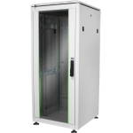 ARM022 - Rack 22 unità da assemblare, profondità 600mm, con porta in vetro, colore grigio - DIGITUS