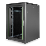 DN1922U88B1 - Rack 22 unità, profondità 800mm, con porta in vetro, colore nero - DIGITUS