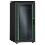 DN1926U810B1 - Rack 26 unità, profondità 1000mm, con porta in vetro, colore nero - DIGITUS