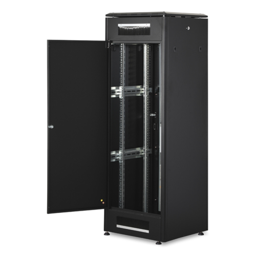 DN1936U66B1 - Rack 26 unità, profondità 600mm, con porta in vetro, colore nero - DIGITUS