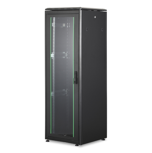 DN1936U66B1 - Rack 26 unità, profondità 600mm, con porta in vetro, colore nero - DIGITUS