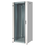 LK1926U66PV - Rack 26 unità, profondità 600mm, con porta in vetro, colore grigio - LINK
