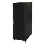 LK1932U66N - Rack 32 unità, profondità 600mm, con porta in vetro, colore nero - LINK