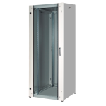 LK1932U66PV - Rack 32 unità, profondità 600mm, con porta in vetro, colore grigio - LINK