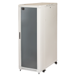 LK1932U68GR - Rack 32 unità, profondità 800mm, con porta in vetro, colore grigio - LINK