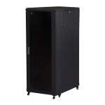 LK1932U68N - Rack 32 unità, profondità 800mm, con porta in vetro, colore nero - LINK