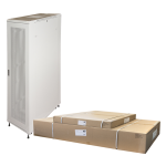 LK1937U610GFP - Rack 37 unità da assemblare, profondità 1000mm, porta in griglia metallica, colore grigio - LINK