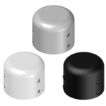 AM6075FA Unistab   Tappo acciaio d.60mm uscita cavi antracite