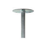 PF0060FA Unistab - BASE MEDIA FISSA diam. 220 MM - SPESSORE 2 MM - PER PALI PS diam. 60 MM H MAX 3 MT - GRIGIO ANTRACITE