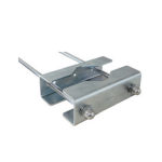 AD1500FA Unistab   Supporto acciaio parete pali d.60/105mm antracite barre 2xM10x500mm