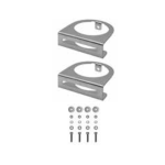 AP0560FZ Unistab - COPPIA GHIERE L 80 MM PER INSTALLAZIONE SENSORI SU PALI IN VETRORESINA diam. 60 MM - ZINCATO