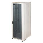 LK1937U68 - Rack 37 unità, profondità 800mm, con porta in vetro, colore grigio - LINK