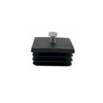 CQA008PN Unistab   Tappo ABS 80x80mm con vite M10 nero