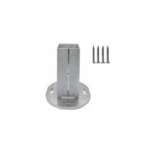 MQBP12FA Unistab   Base fissa acciaio pali 120x120 d.280mm sp.12mm antracite MARINO