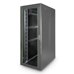 DN1942U8121B - Rack 42 unità, profondità 1200mm, porta in vetro, colore nero - DIGITUS