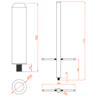 BA0015FZ Unistab - BATTIPALO SEMPLICE PER PIANTONI PT - PL - ZINCATO