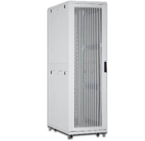 DN19SRV42U1 - Rack 42 unità, profondità 1000mm, porta in griglia metallica e ruote, colore grigio - DIGITUS